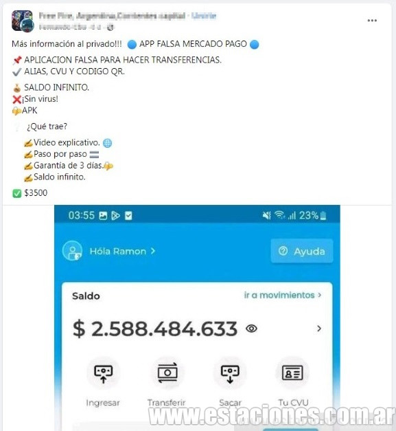 ATENCIÓN! Estafa a comercios con aplicación falsa de Mercado Pago ...